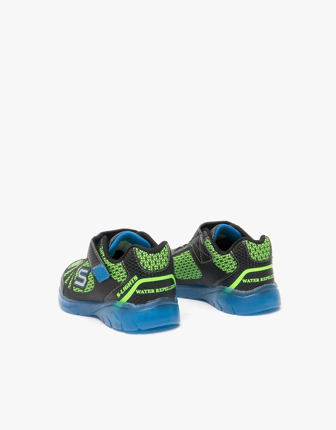 401520N/BBLM ILLUMI-BRIGHTS Boys Trainers Blue/Lime