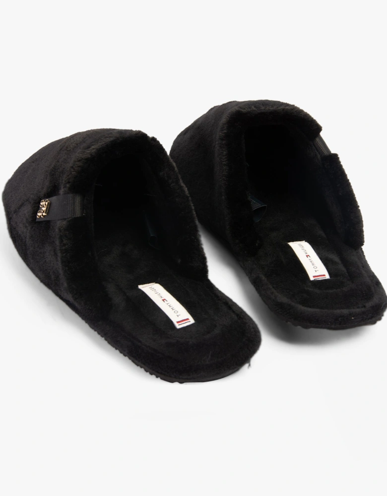 COMFORT HOME SLIP Womens Mule Slippers Black