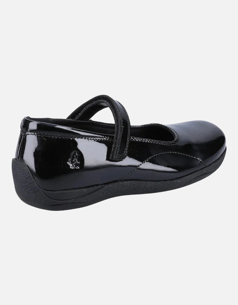 ARIA Girls School Shoes Black Patent