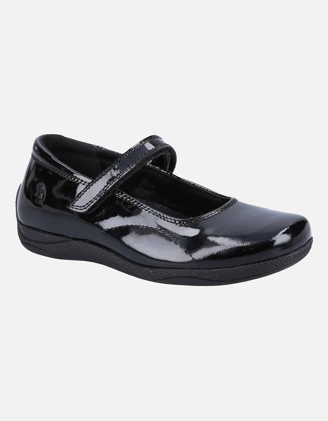 ARIA Girls School Shoes Black Patent