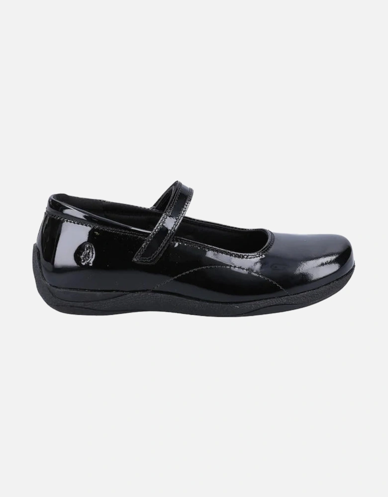 ARIA Girls School Shoes Black Patent