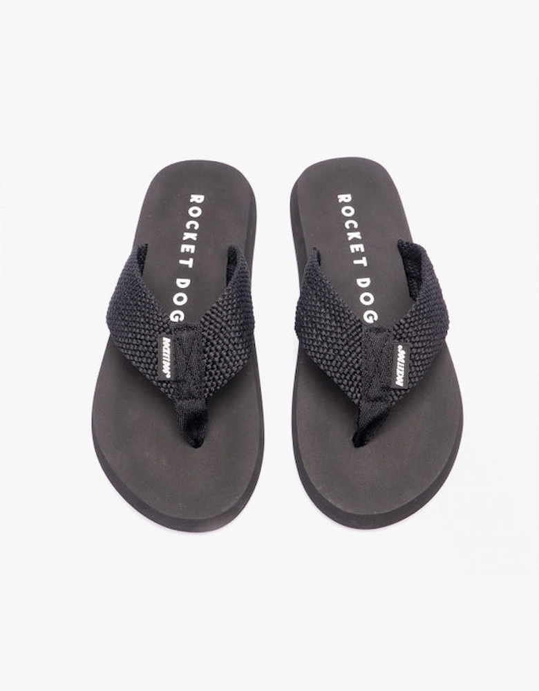 ADIOS Womens Flip-Flops Black