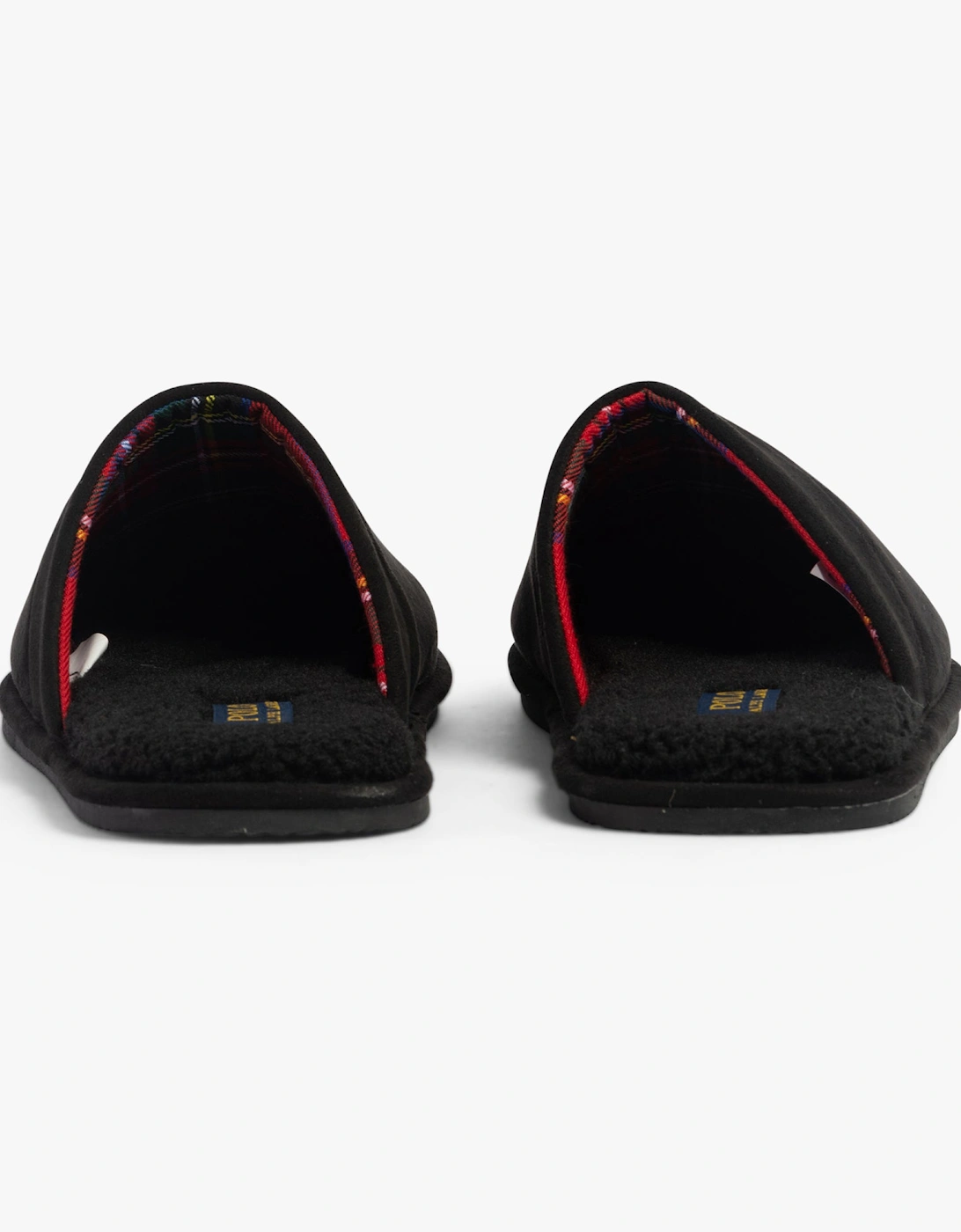 KLARENCE Mens Mule Slippers Black Micro