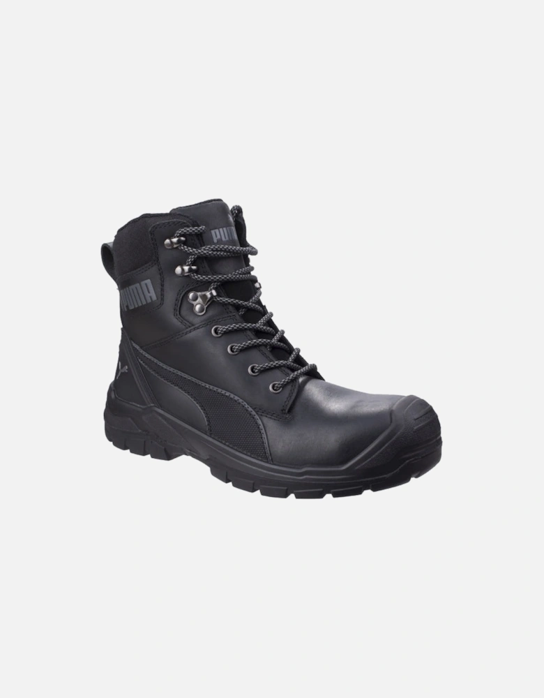 CONQUEST 630730 Mens Leather Safety Boots Black