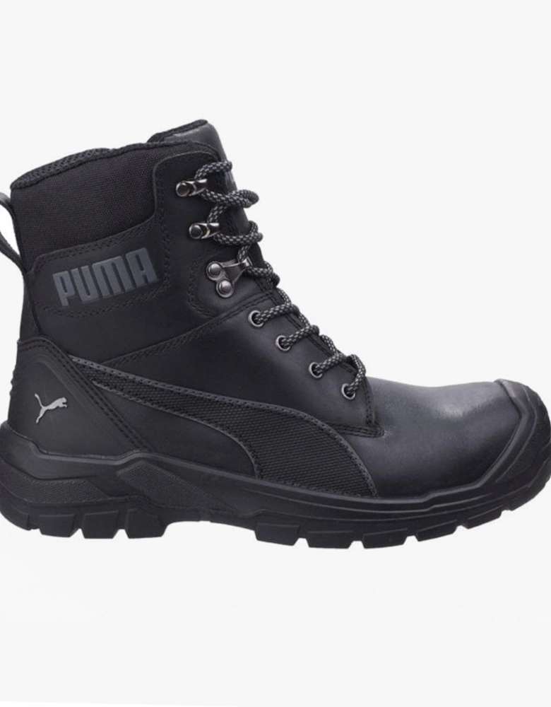 CONQUEST 630730 Mens Leather Safety Boots Black