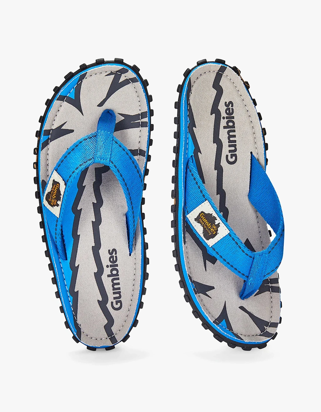 ISLANDER Unisex Recycled Flip-Flops Blue Palms