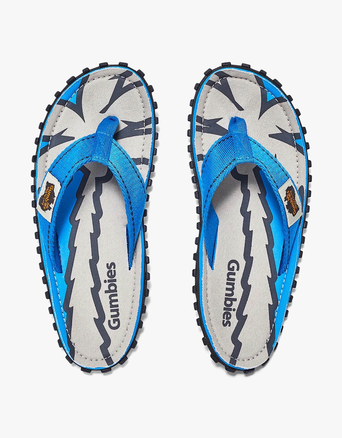 ISLANDER Unisex Recycled Flip-Flops Blue Palms