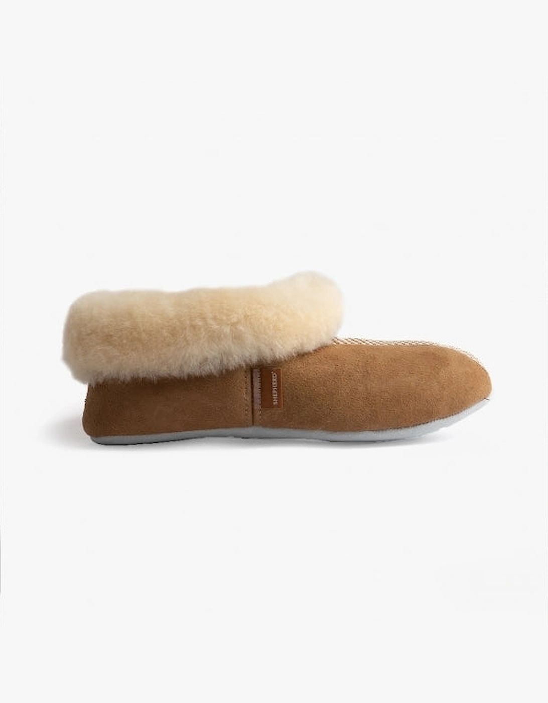 ANNABELLE Womens Sheepskin Full Slippers Chestnut, 5 of 4