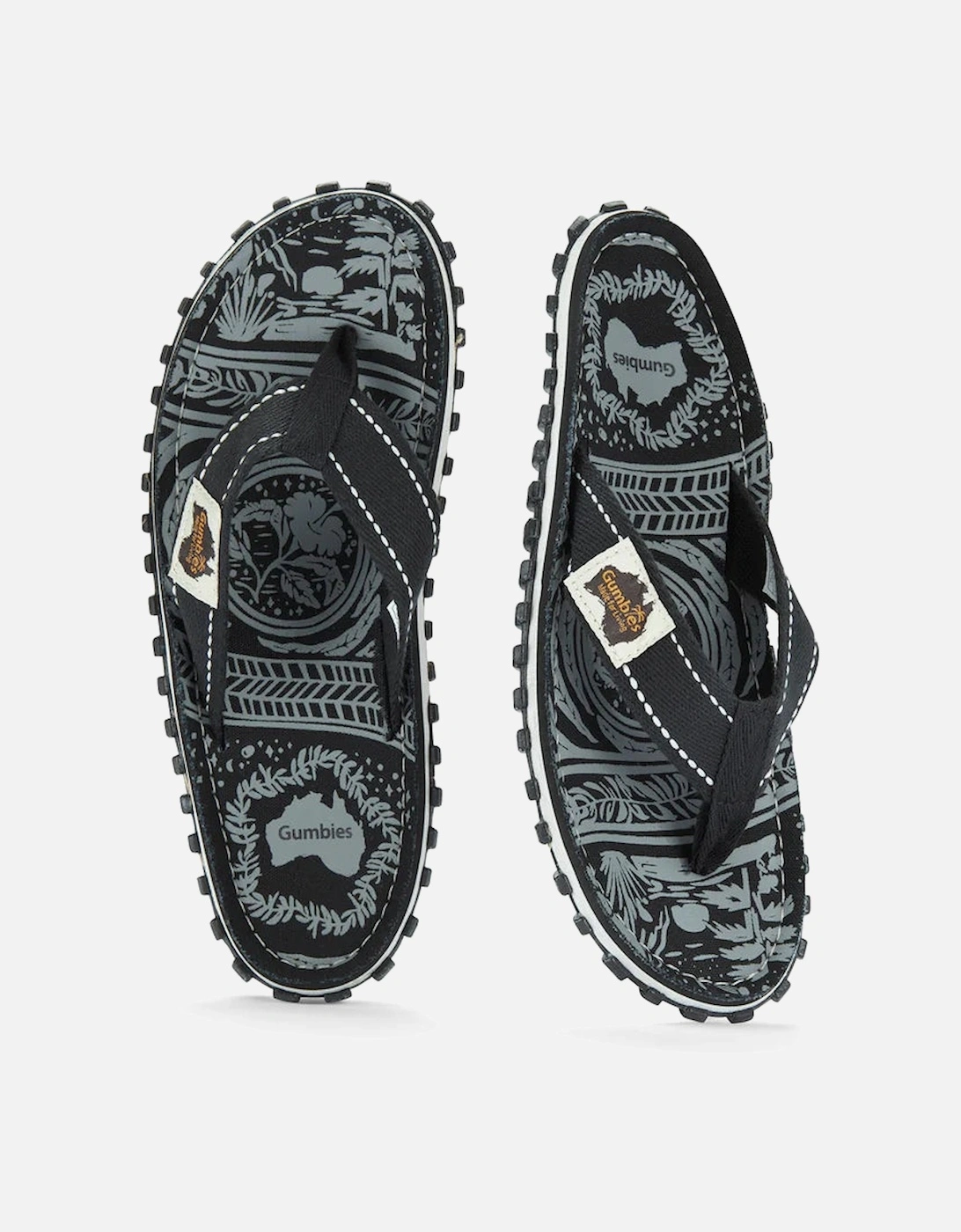 ISLANDER Unisex Recycled Flip-Flops Blue Midnight Black