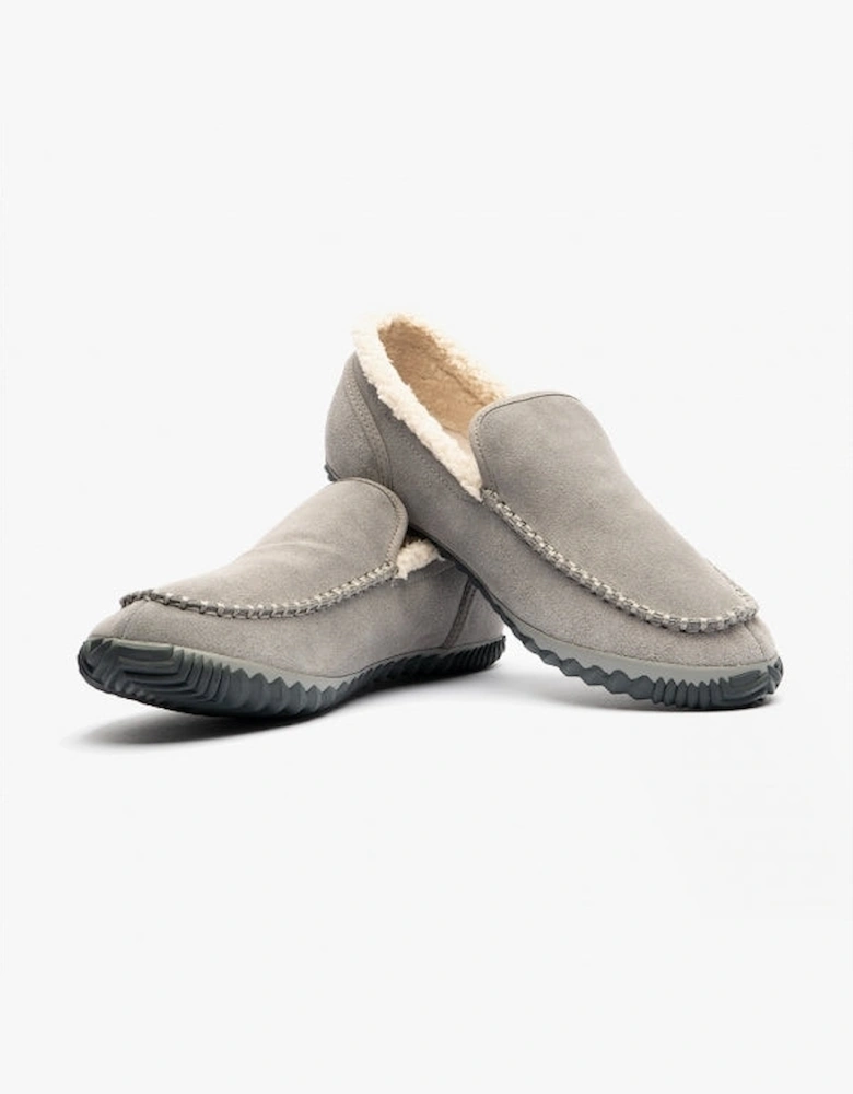 DUDE MOC Mens Suede Moccasins Quarry