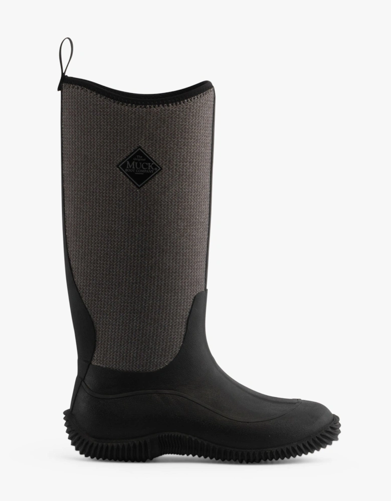 Muck Boots HALE HERRINGBONE Womens Rubber Wellington Boots Black