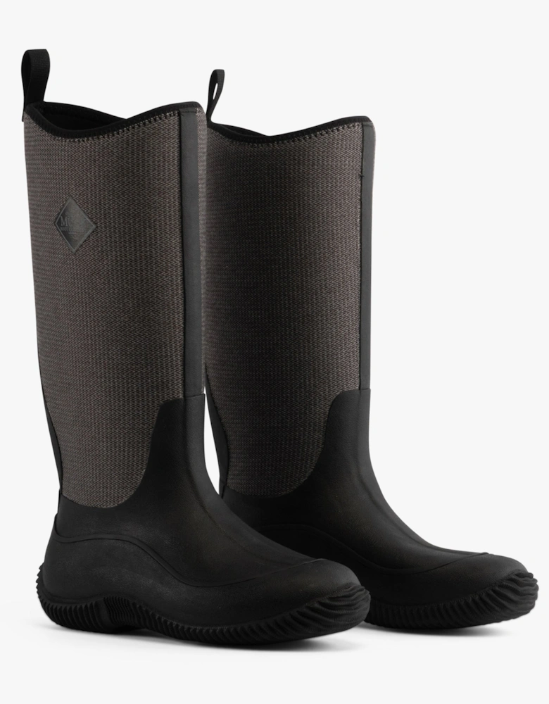 Muck Boots HALE HERRINGBONE Womens Rubber Wellington Boots Black