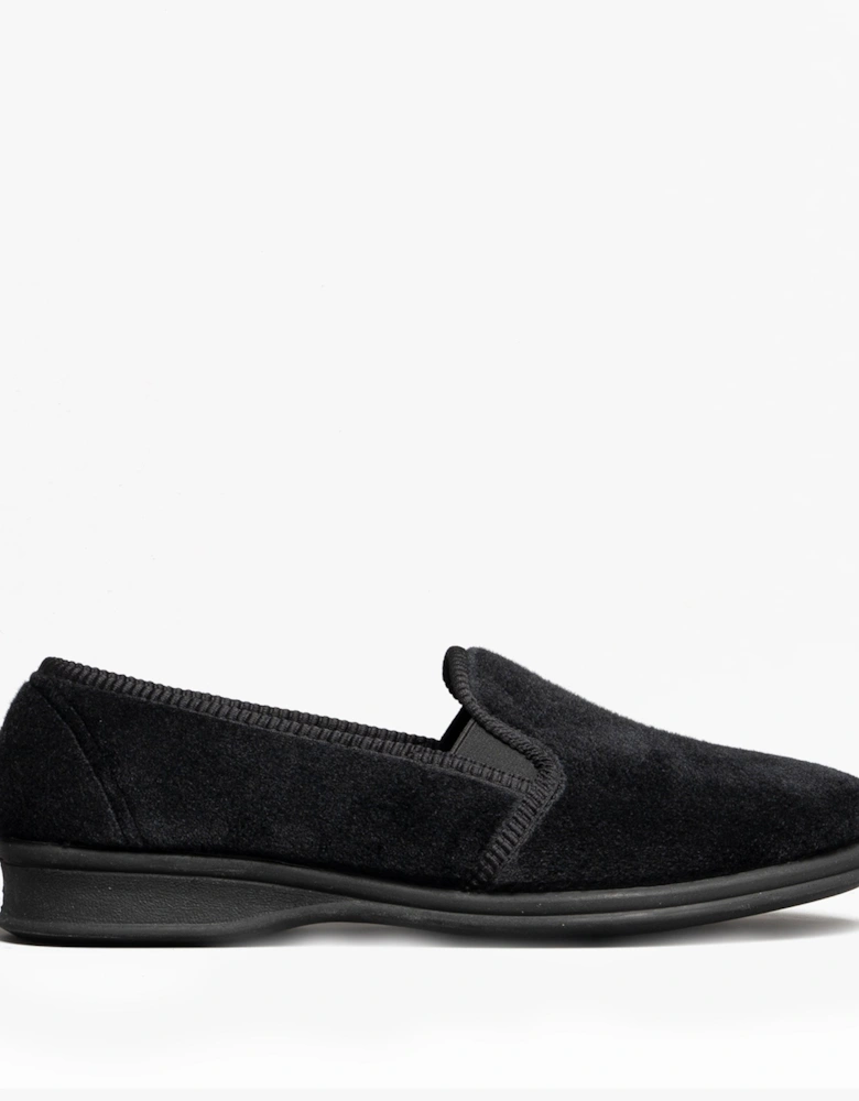 SHEPTON Mens Slippers Black