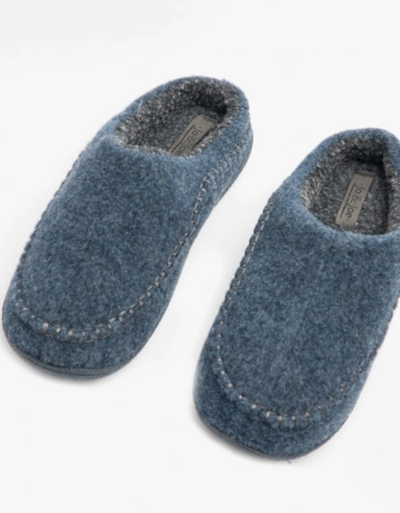 Jo & Joe SLIGO Mens Mule Slippers Navy