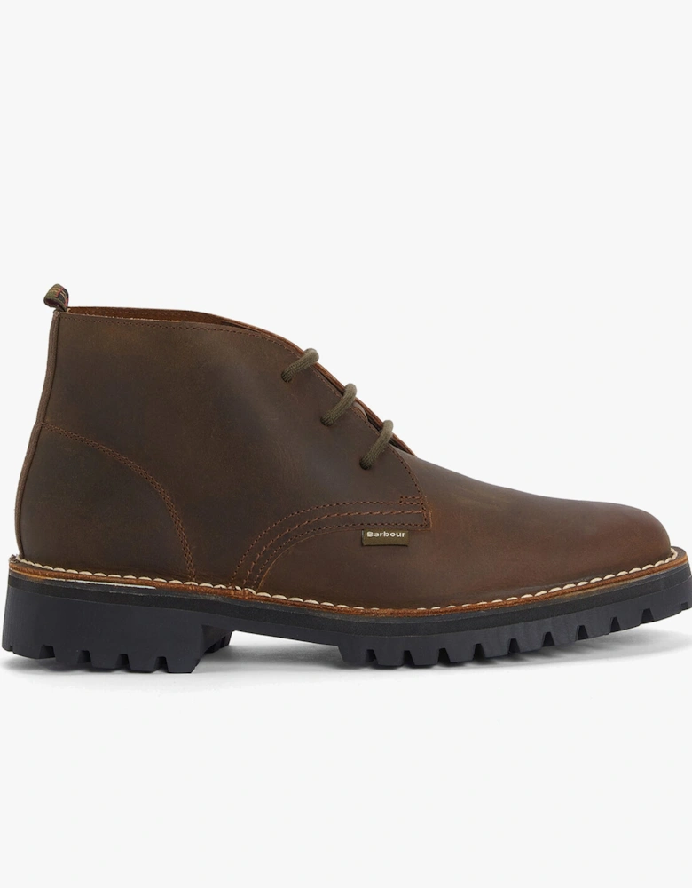 HOBART Mens Chukka Boots Brown