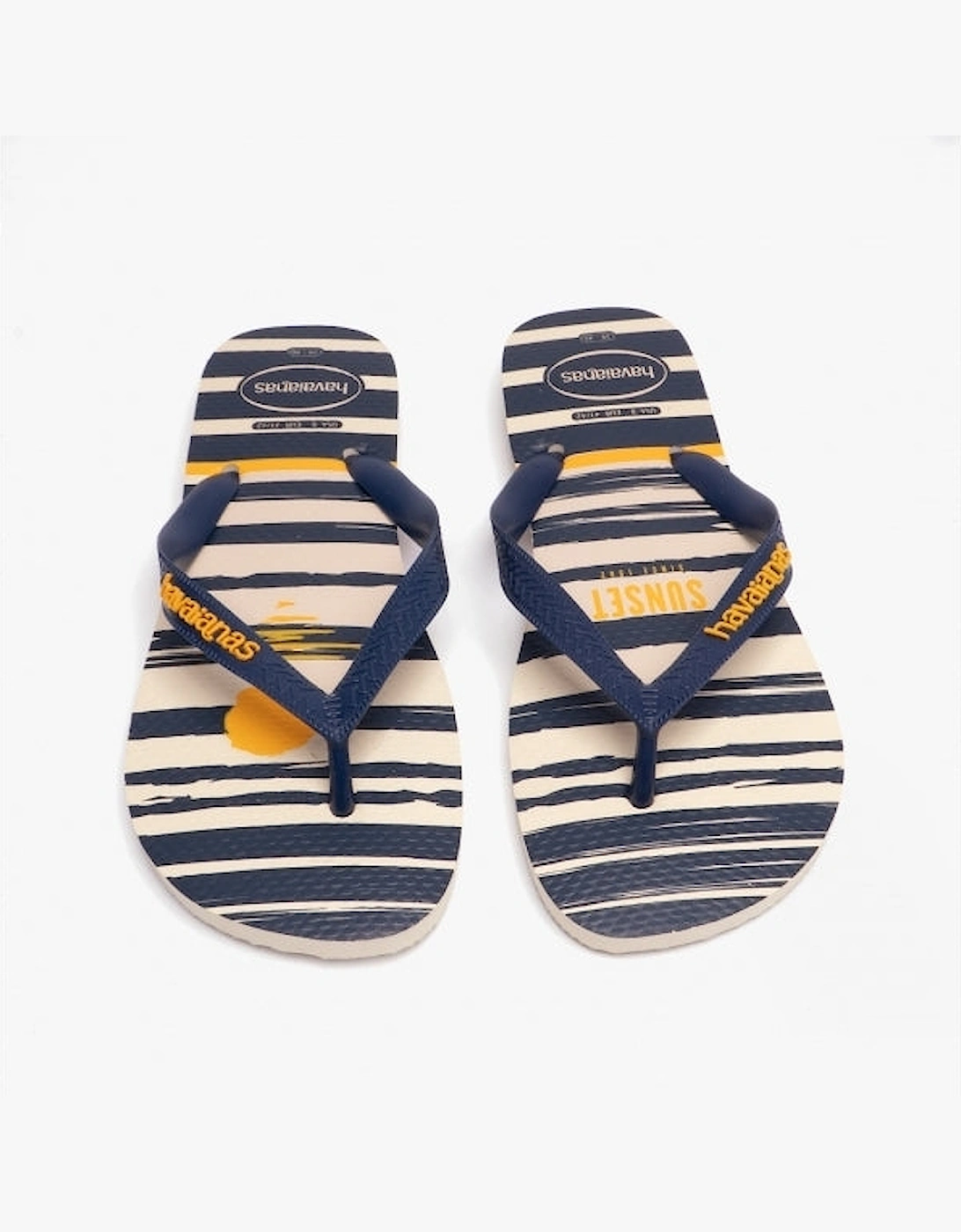 HAV TOP Unisex Classic Flip-Flops Beige/Navy