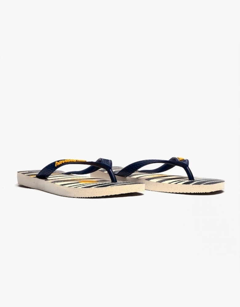 HAV TOP Unisex Classic Flip-Flops Beige/Navy