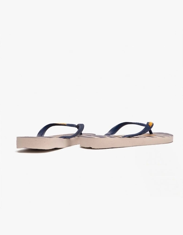 HAV TOP Unisex Classic Flip-Flops Beige/Navy