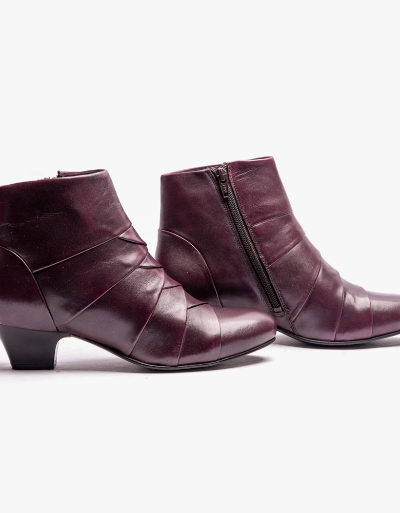 TARA Womens Ankle Boots Purple