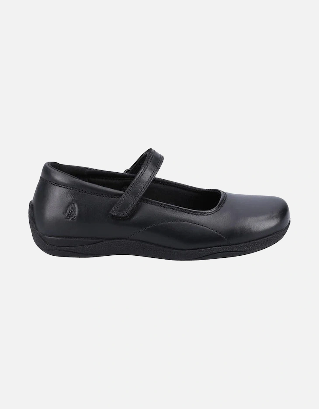 ARIA Girls Leather School Shoes Black, 5 of 4