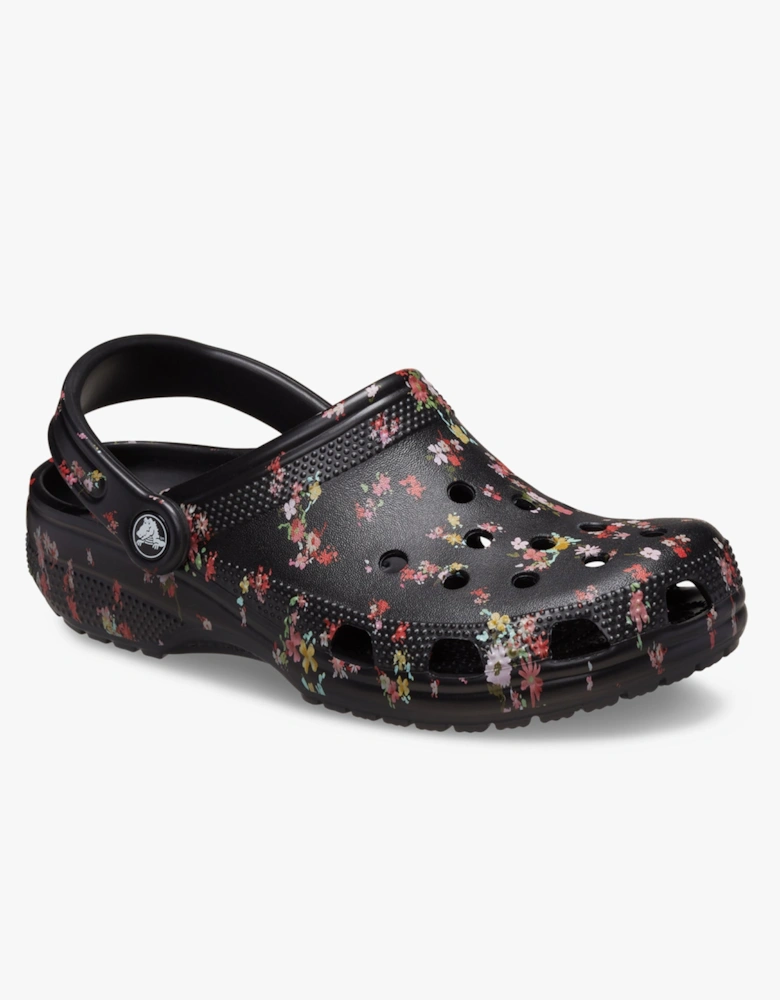 210397-001 CLASSIC DITSY FLORAL Womens Clogs Black