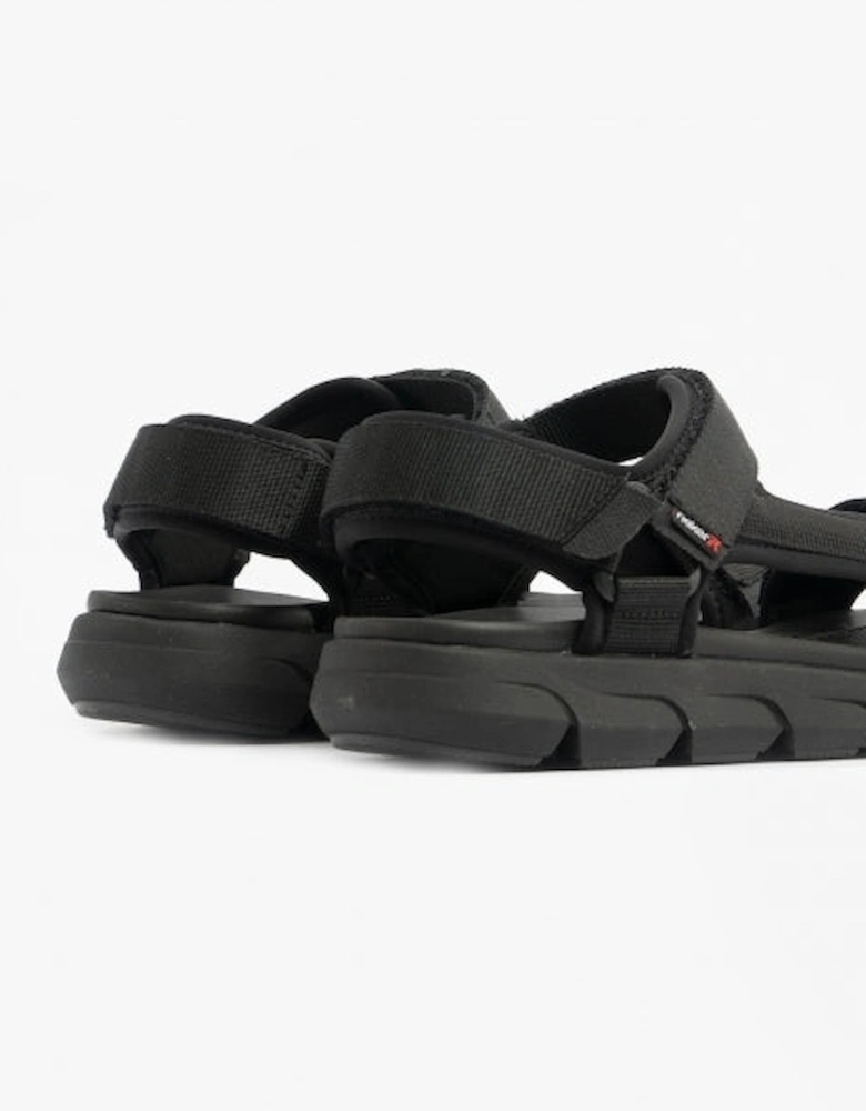 20802-01 Mens Touch Fasten Sandals Black