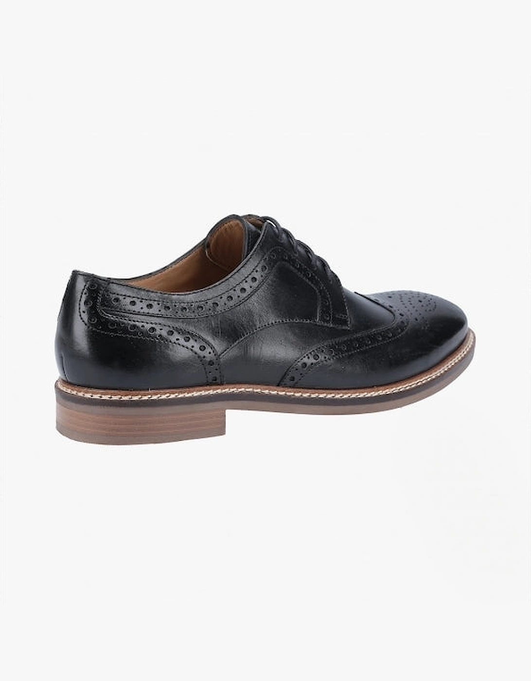 BRYSON Mens Leather Oxford Shoes Black