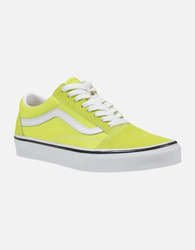 Leather Rubber Sole Shoes Women - Yellow Sneakers