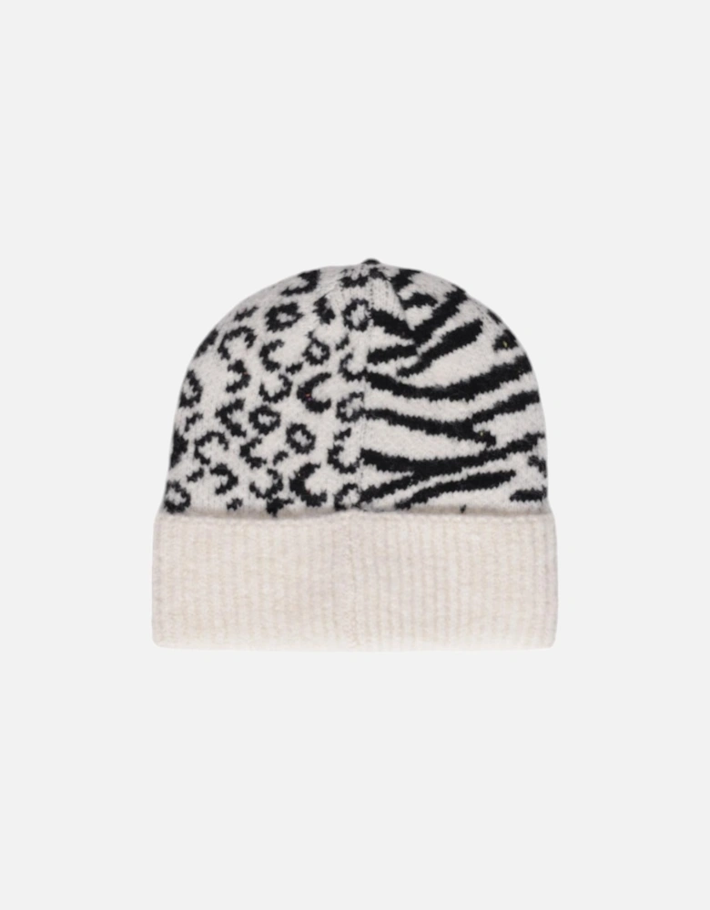 Polka Dot Acrylic-Lycra Polyester Cap Women - White Hats