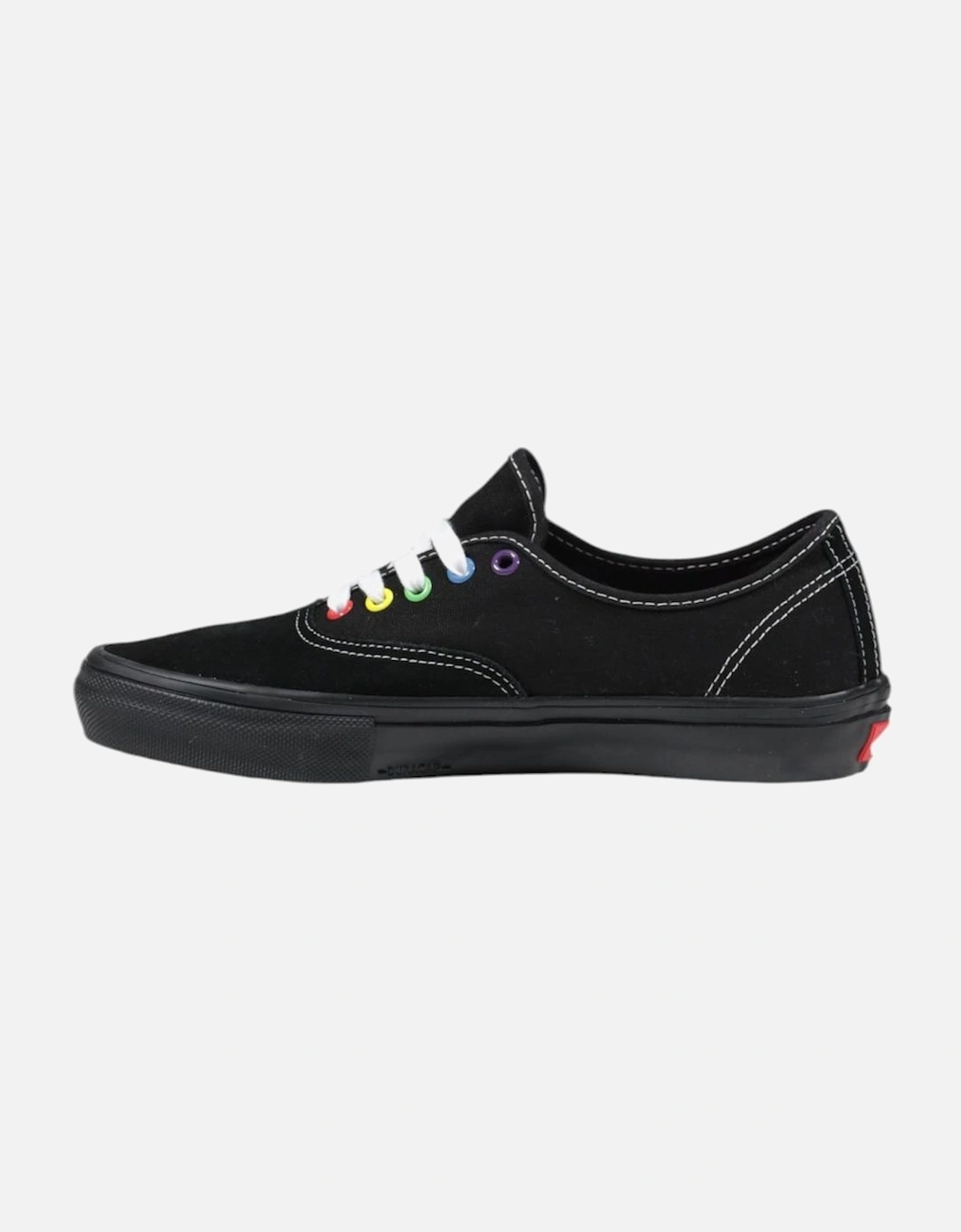 Leather Rubber Sole Shoes Women - Black Sneakers