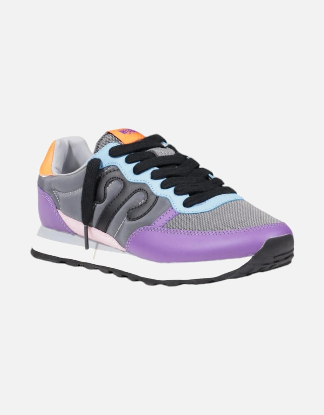 Leather Rubber Sole Shoes Women - Purple Sneakers