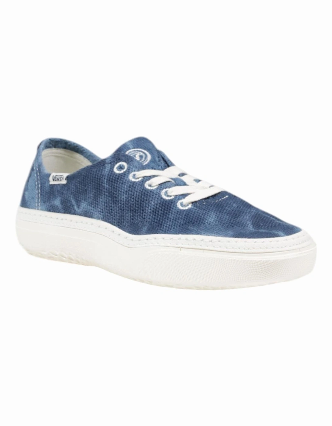 Rubber Sole Textile Lined Fabric Shoes Women - Blue Sneakers