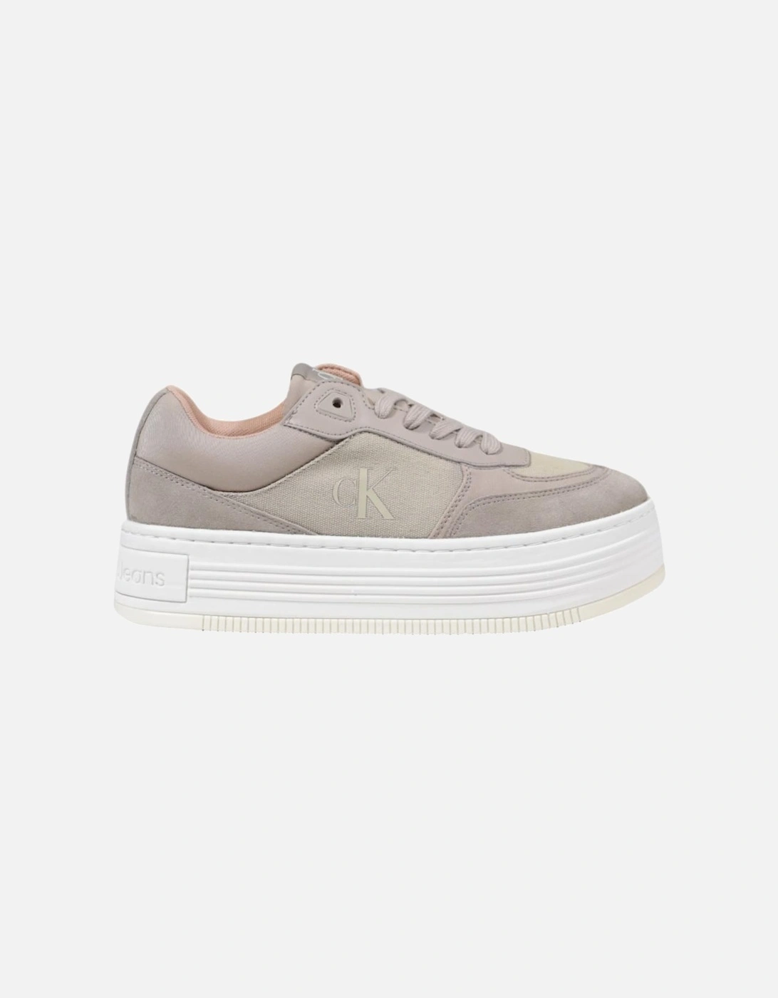 Women's Calvin Klein Jeans Platform Sneakers YW0YW00326 Women Beige - Cream - Size: 6