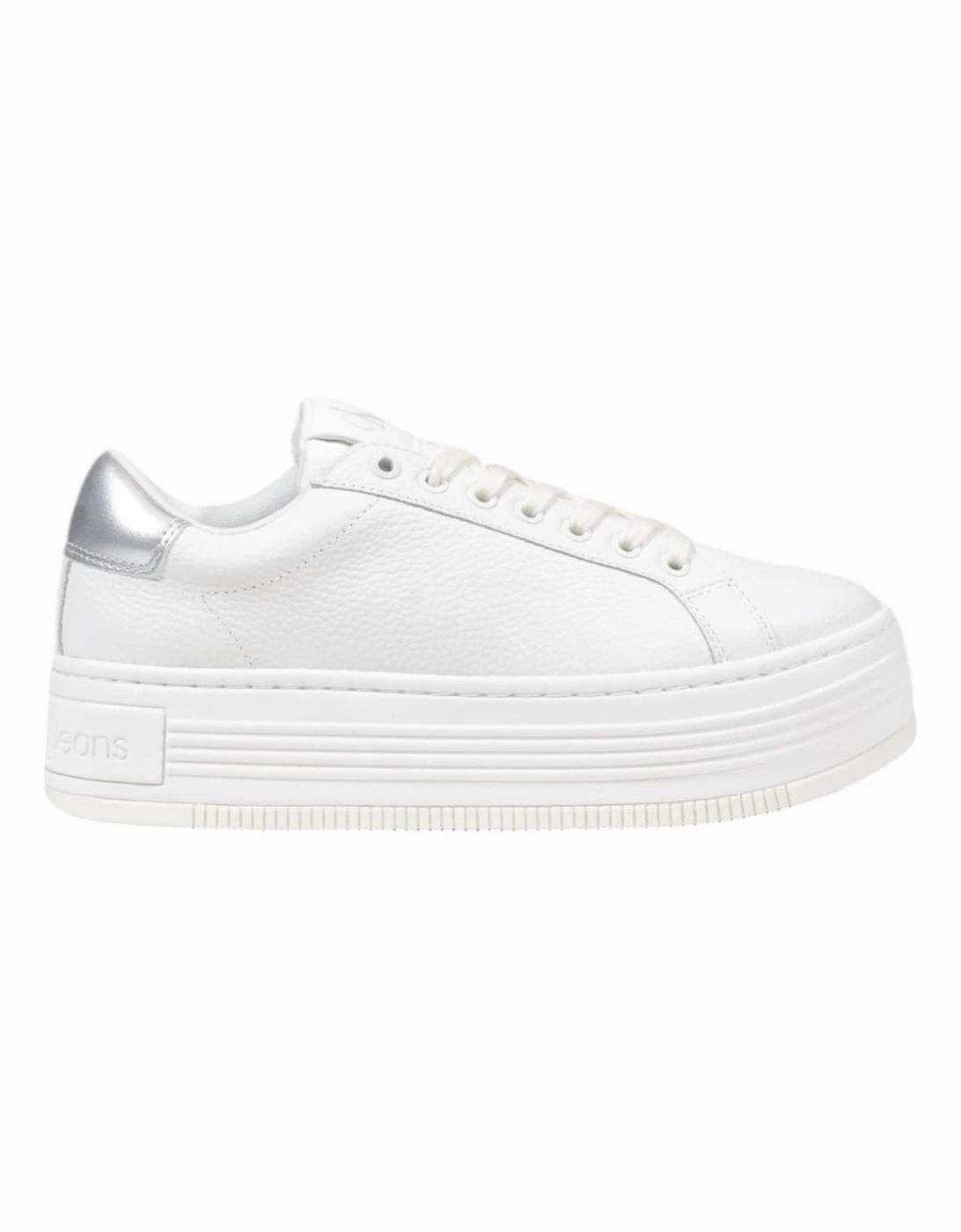 Leather Rubber Sole Shoes Women - Silver Sneakers, 4 of 3