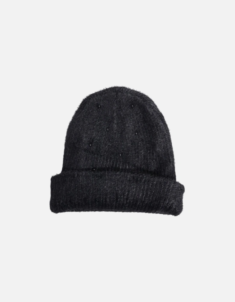 Acrylic-Cotton Blend Cap Women - Black Hats