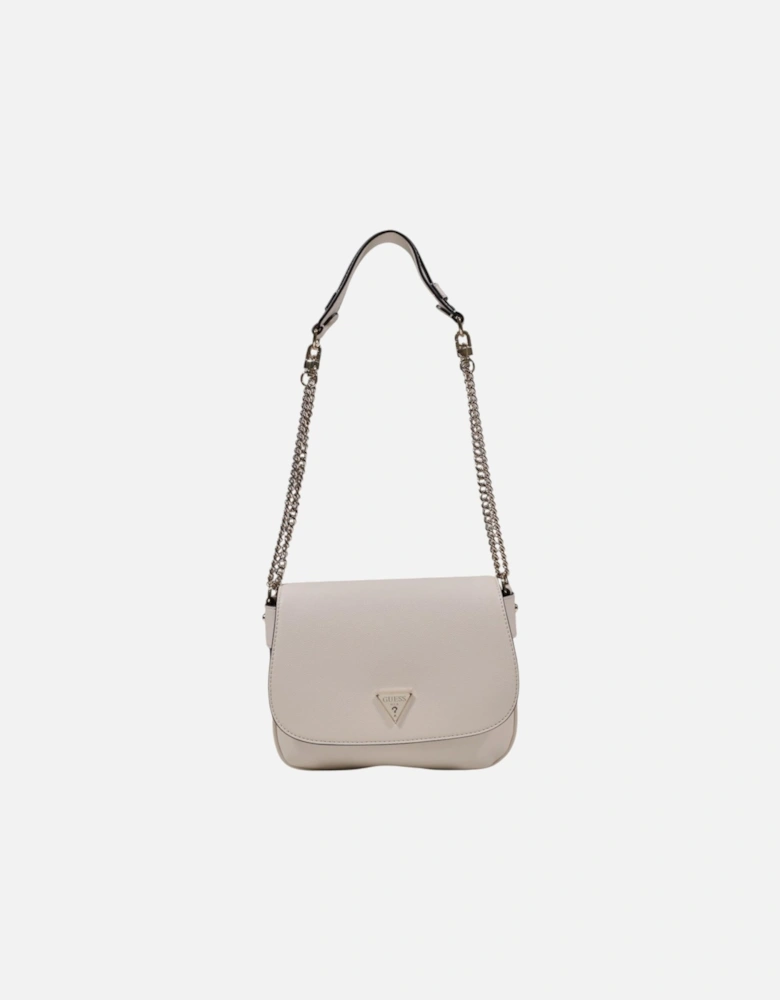 Clip Fastening Shoulder Bag Women - White