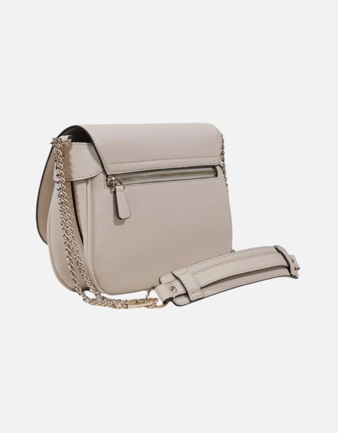 Clip Fastening Shoulder Bag Women - White