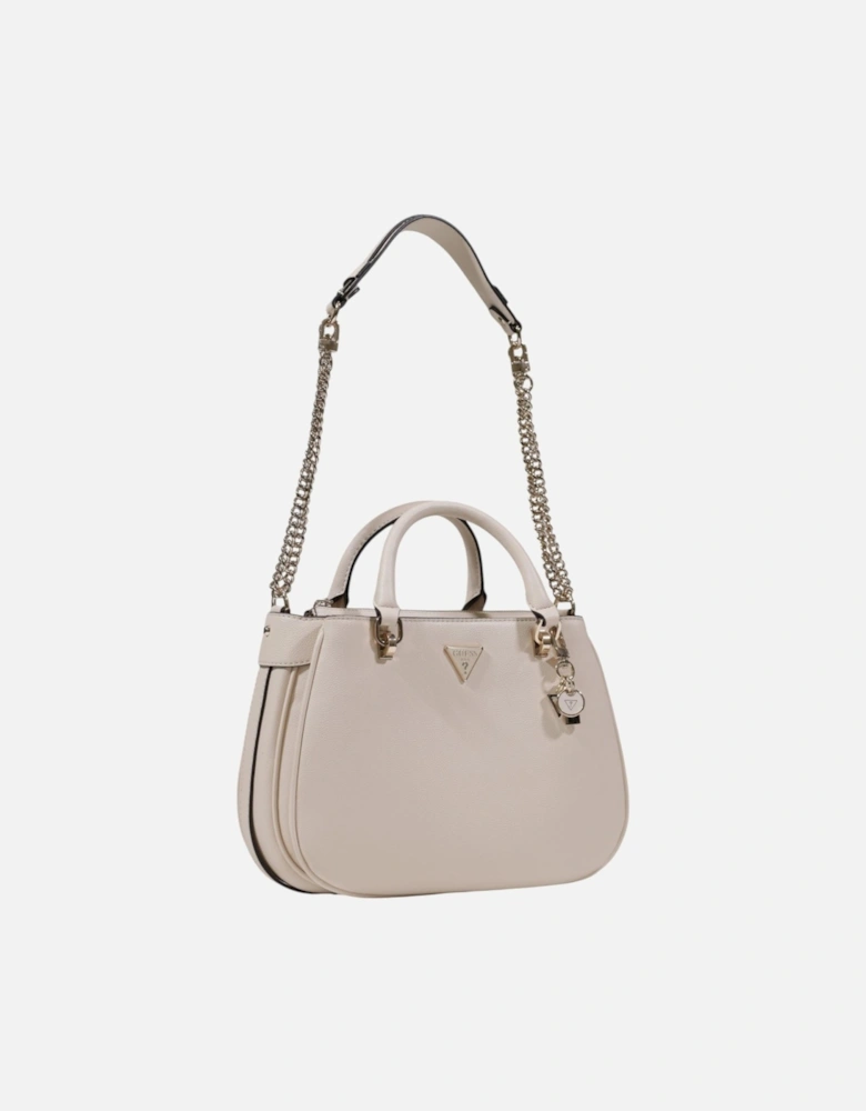 Handbag with Shoulder Strap and Zip Women - White Bags