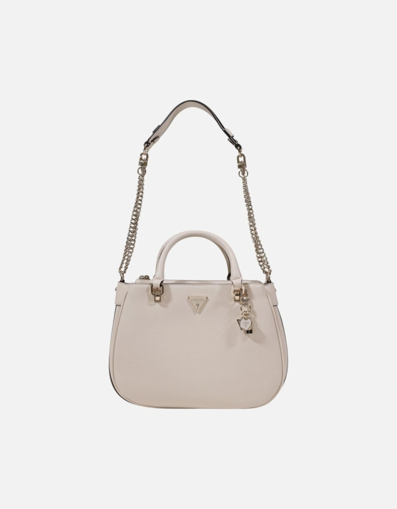 Handbag with Shoulder Strap and Zip Women - White Bags