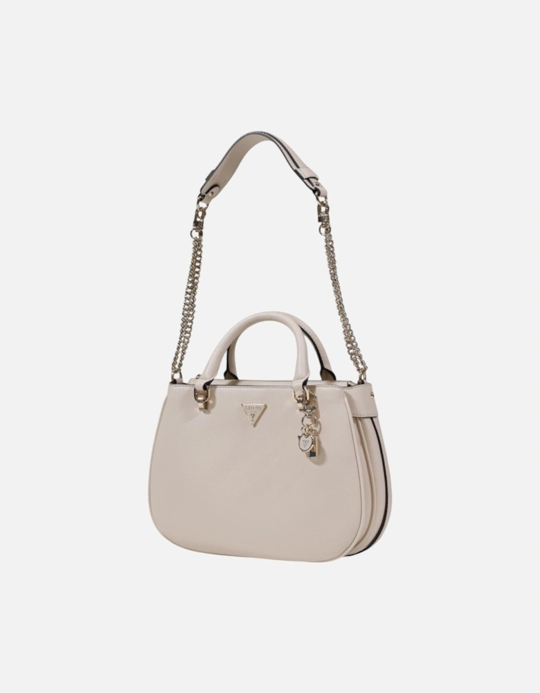 Handbag with Shoulder Strap and Zip Women - White Bags