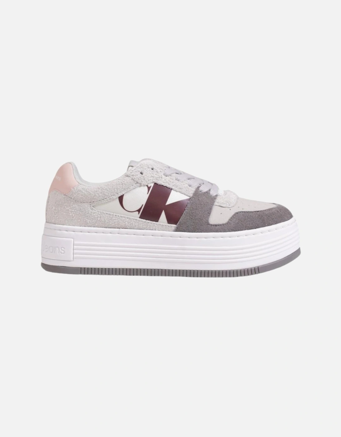 Calvin Klein Womens Leather Shoes with Rubber Sole - Grey - Size: 6 - Love the Sales