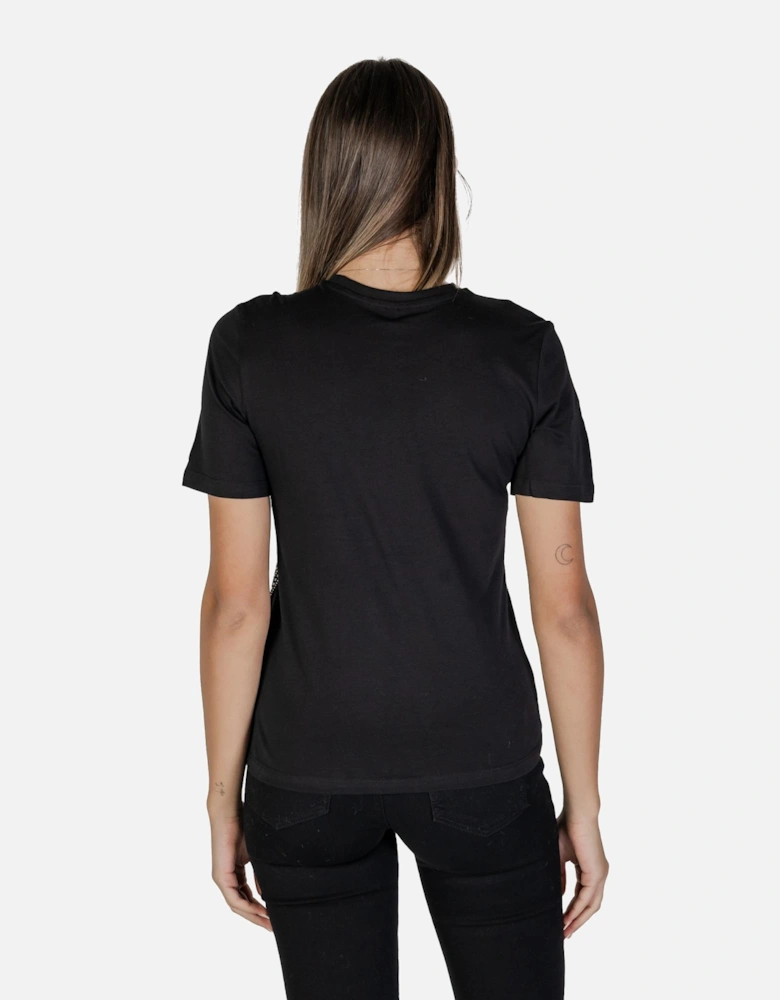 Cotton Round Neck Tank Top Women - Black