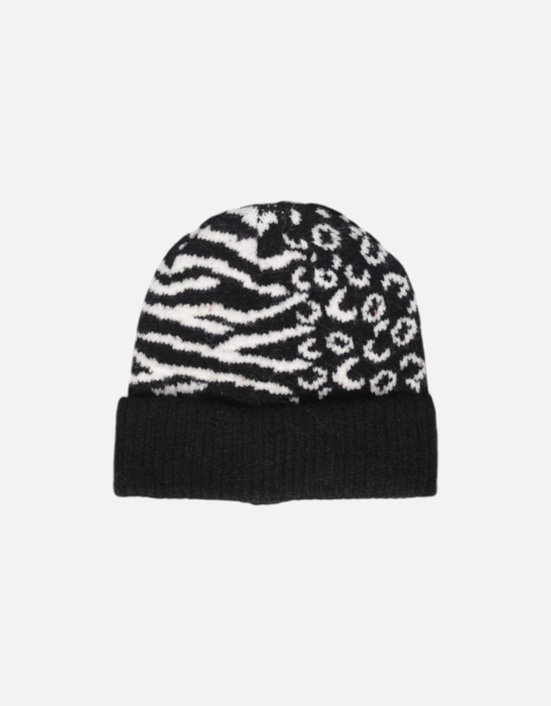 Ribbed Knit Beanie Cap Women - Black Hats, 3 of 2