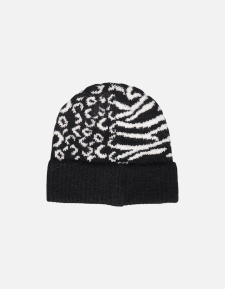 Ribbed Knit Beanie Cap Women - Black Hats