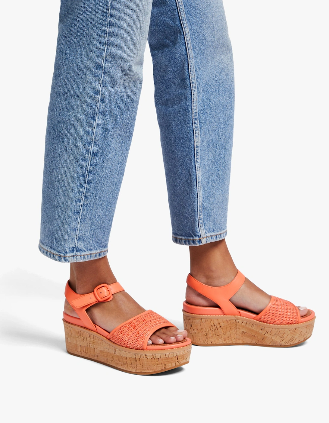 ELOISE BACK-STRAP WEDGE Womens Sandals Sunshine Coral