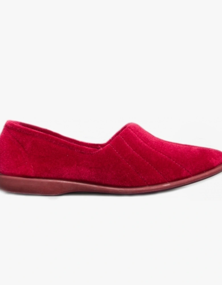 AUDREY Slip On Womens Slippers Red