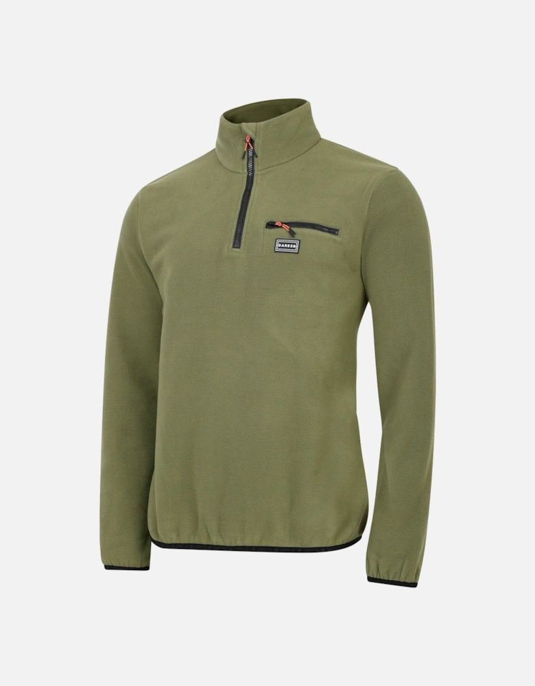 Mens Affinity Zip Neck Fleece Top