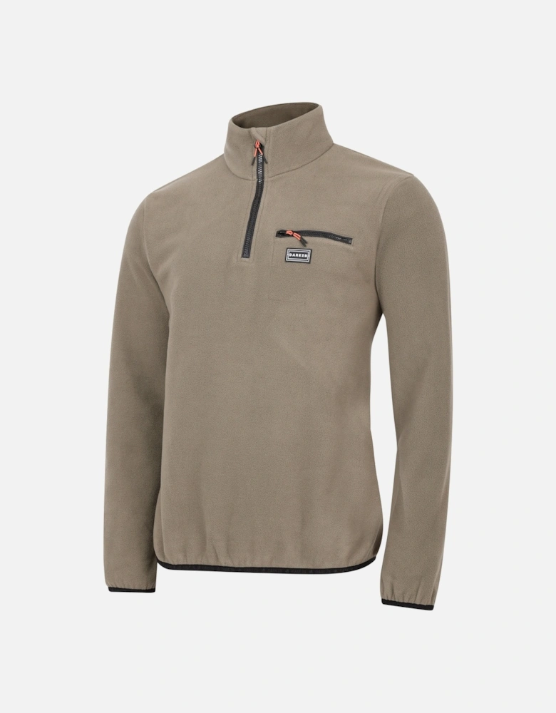 Mens Affinity Zip Neck Fleece Top