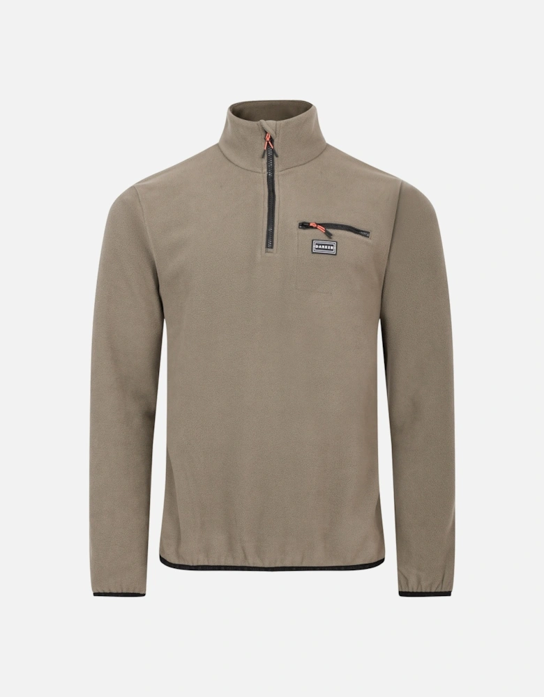 Mens Affinity Zip Neck Fleece Top