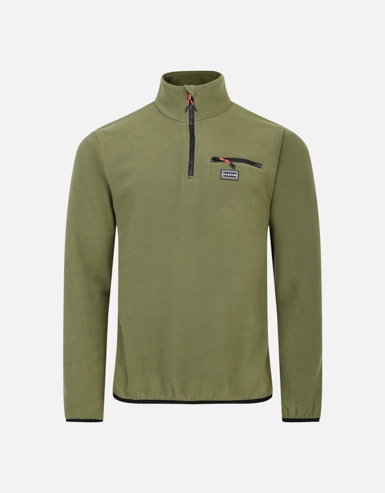 Mens Affinity Zip Neck Fleece Top